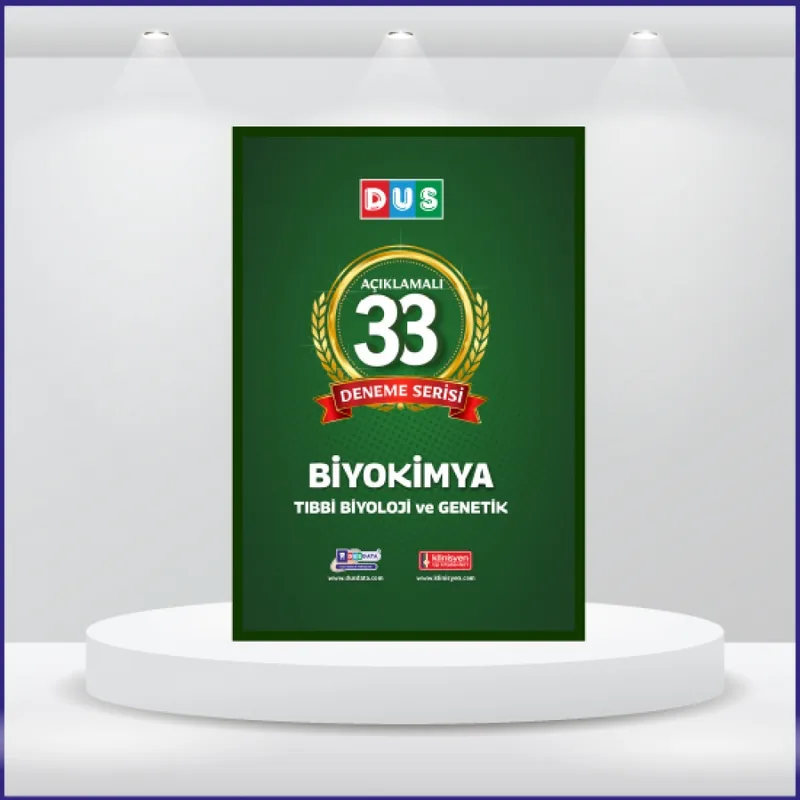 DUS 33 Açıklamalı Deneme Serisi Biyokimya ÖN SİPARİŞ