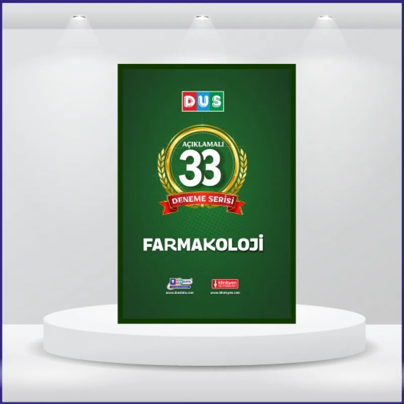 DUS 33 Açıklamalı Deneme Serisi Farmakoloji ÖN SİPARİŞ