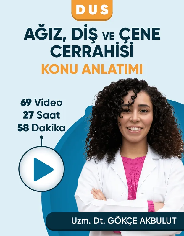 DUS | Ağız Diş ve Çene Cerrahisi – Konu Anlatım Videoları (3 Ay / 3 İzleme)