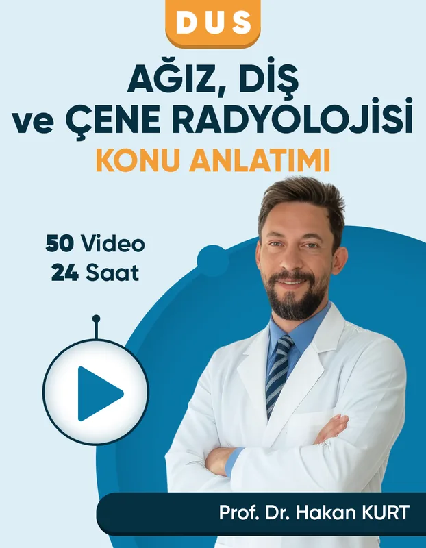 DUS | Ağız Diş ve Çene Radyolojisi – Konu Anlatım Videoları (3 Ay / 3 İzleme)