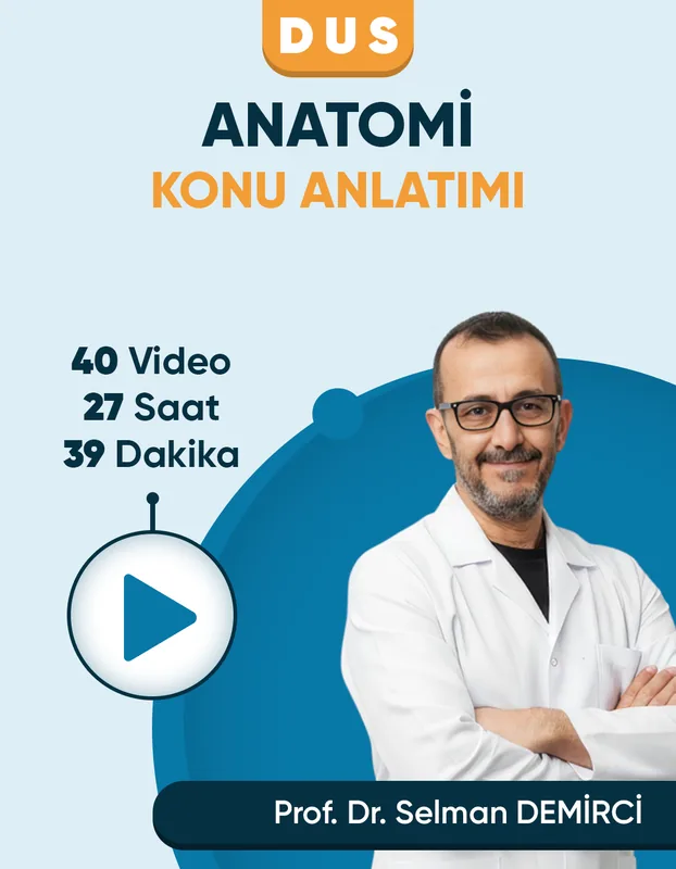 DUS | Anatomi – Konu Anlatım Videoları (3 Ay / 3 İzleme)