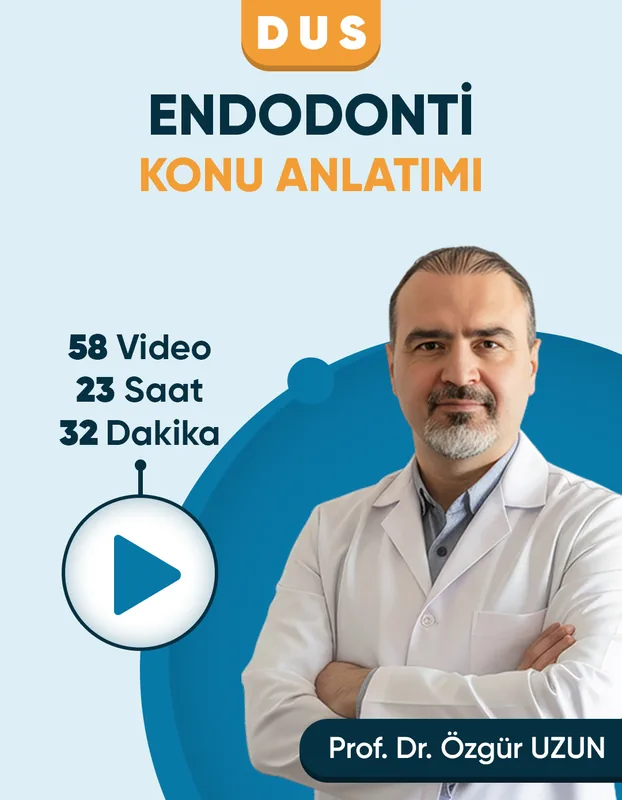 DUS | Endodonti Konu Anlatım Videoları (3 Ay / 3 İzleme)