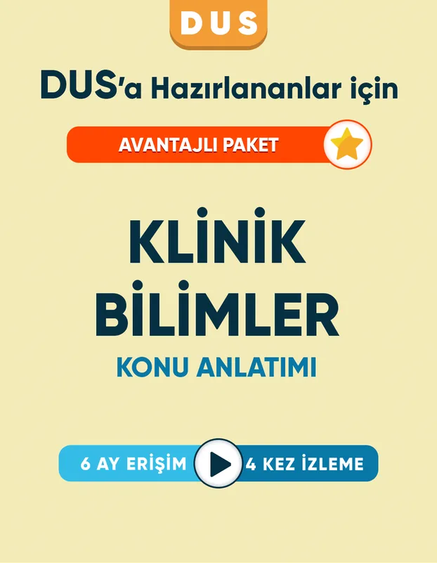 DUS | Klinik Bilimler Hazırlık Seti – Konu Videoları (6 Ay / 4 İzleme)