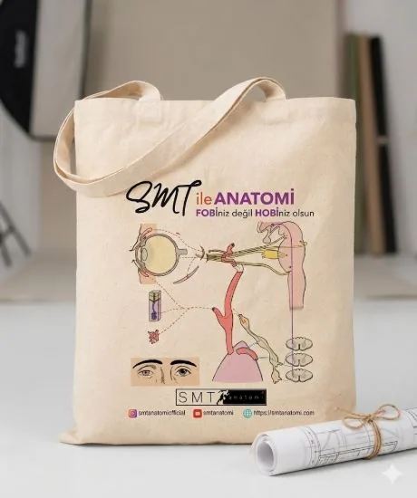 SMT Anatomi Kanvas Kumaş Taşıma Çantası