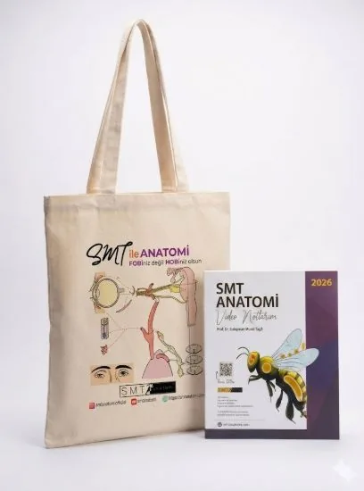 SMT Anatomi Kitabı - Video Notlarım - Kanvas Kumaş Taşıma Çantalı
