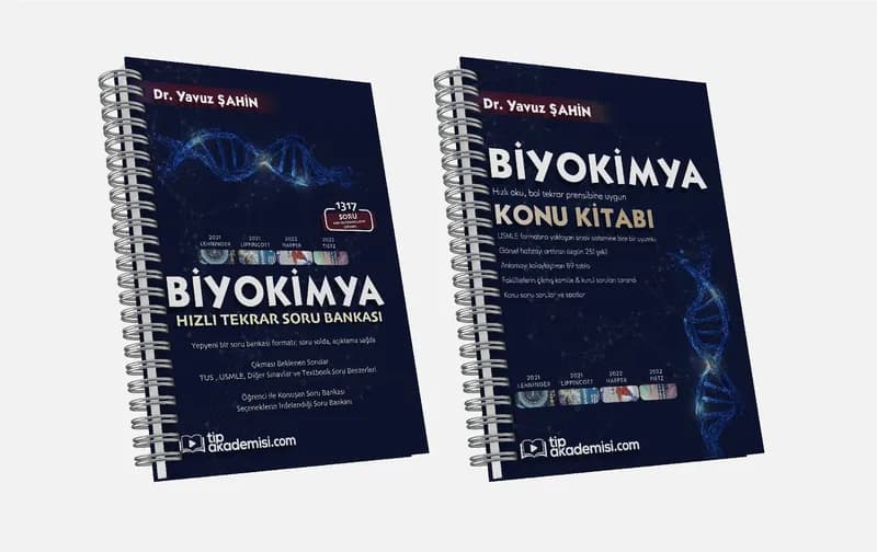Tıp Akademisi | TUS Biyokimya 2'li Set (Konu Kitabı + Soru Bankası)
