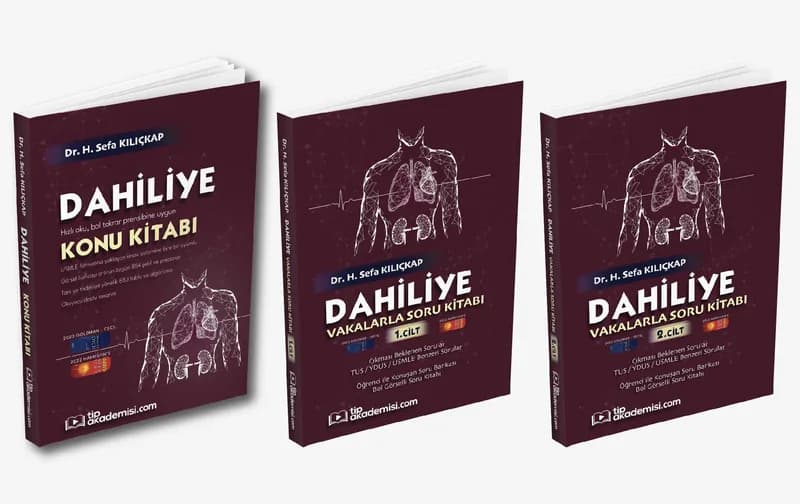 Tıp Akademisi | TUS Dahiliye 2'li Set (Konu Kitabı + Soru Bankası)