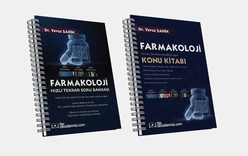 Tıp Akademisi | TUS Farmakoloji 2'li Set (Konu Kitabı + Soru Bankası)