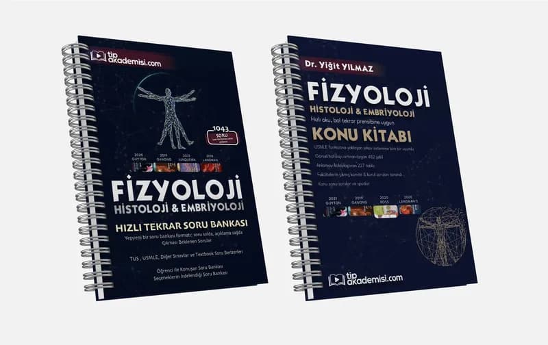 Tıp Akademisi | TUS Fizyoloji 2'li Set (Konu Kitabı + Soru Bankası)