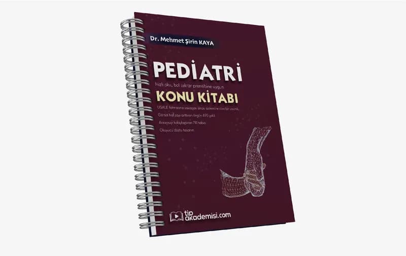Tıp Akademisi | TUS Pediatri Konu Kitabı (Dr. Mehmet Şirin Kaya)