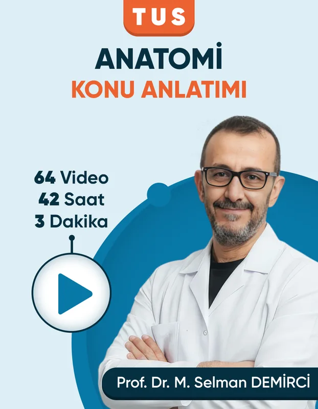 TUS | Anatomi – Konu Anlatım Videoları (3 Ay / 3 İzleme)