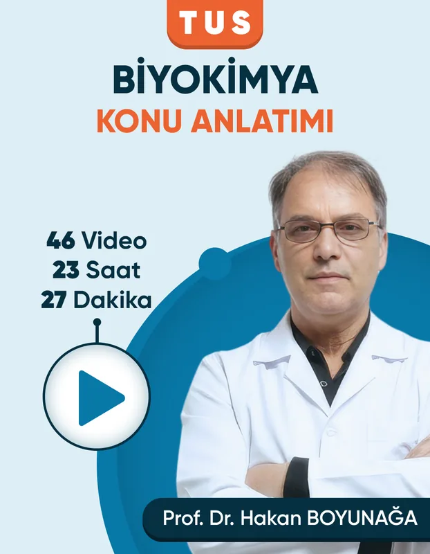 TUS | Biyokimya Konu Anlatım Videoları (3 Ay / 3 İzleme)