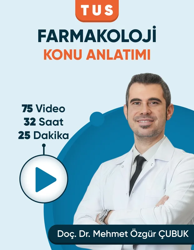 TUS | Farmakoloji Konu Anlatım Videoları (3 Ay / 3 İzleme)