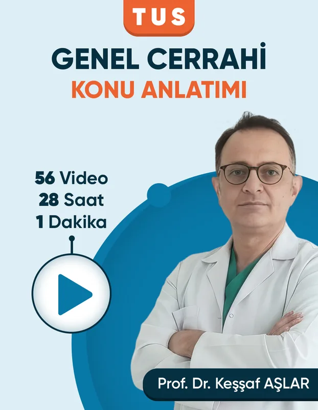 TUS | Genel Cerrahi Konu Anlatım Videoları (3 Ay / 3 İzleme)