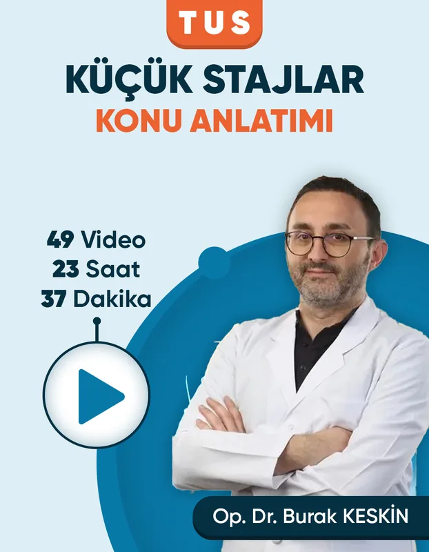 TUS | Küçük Stajlar – Konu Anlatım Videoları (3 Ay / 3 İzleme)