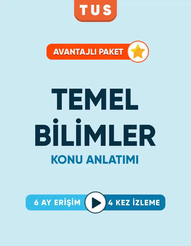 TUS | Temel Bilimler Hazırlık Seti – Konu Videoları (6 Ay / 4 İzleme)