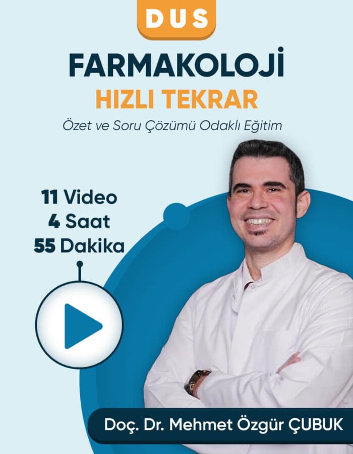 DUS | Farmakoloji – Hızlı Tekrar Konu Kampı (3 Ay / 3 İzleme)