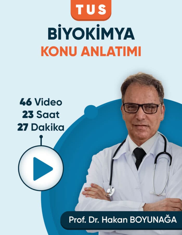 TUS | Biyokimya Konu Anlatım Videoları (3 Ay / 3 İzleme)
