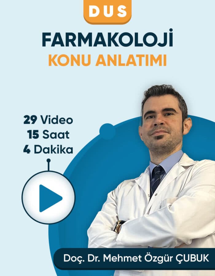 DUS | Farmakoloji – Konu Anlatım Videoları (3 Ay / 3 İzleme)