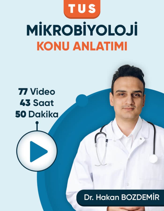 TUS | Mikrobiyoloji – Konu Anlatım Videoları (3 Ay / 3 İzleme)