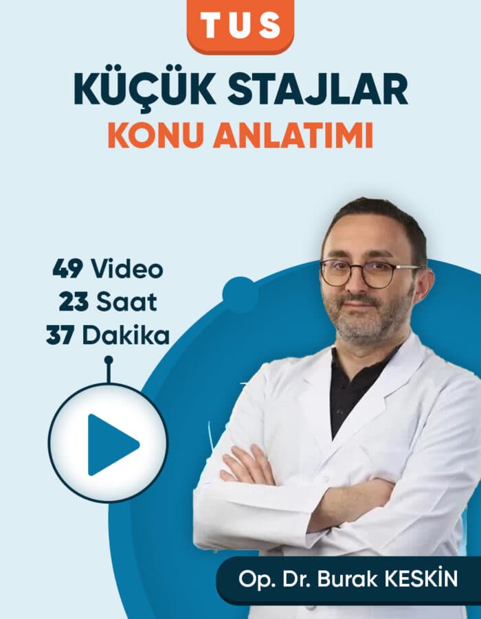 TUS | Küçük Stajlar – Konu Anlatım Videoları (3 Ay / 3 İzleme)