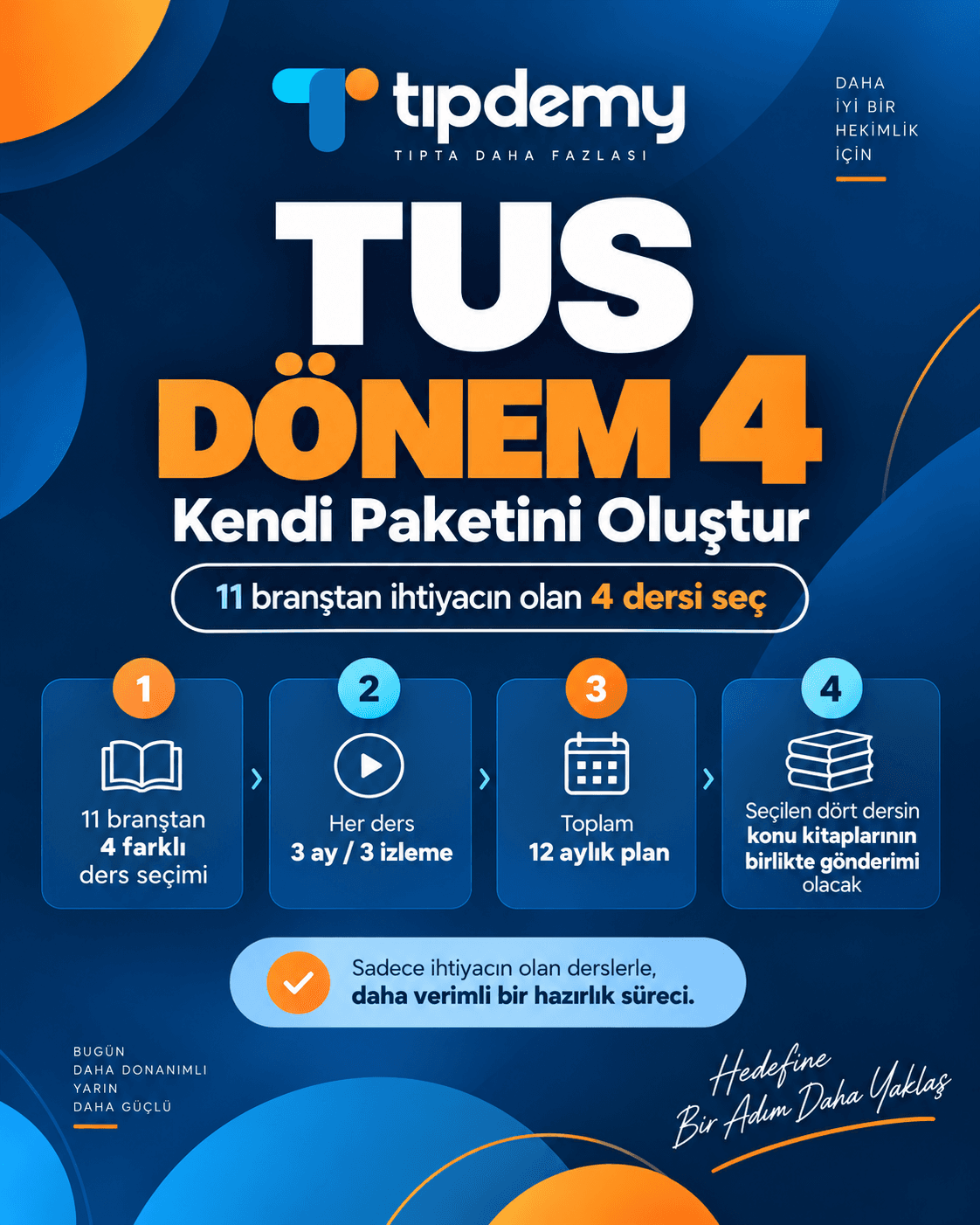 TUS Dönem 4 – Dört Staj Video Paketi (4 Konu Kitabı Hediye)